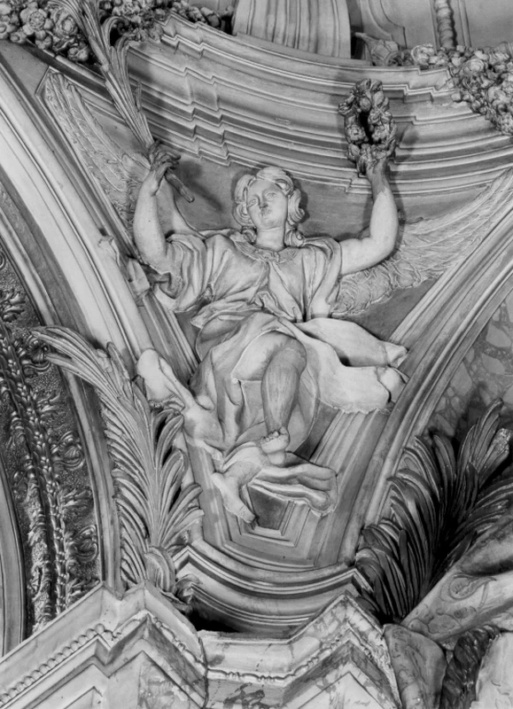 Decorazione plastica di Gherardi Antonio, Maille Michel, Ottoni Lorenzo, Giorgini Simone, Bilancini Giuseppe - Chiesa SS. Biagio e Carlo ai Catinari, Roma